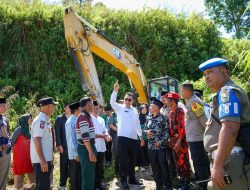 Bersama Athari, Bupati Epyradi Asda Kunker Sekaligus Launching Excavator di Nagari Sungai Nanam